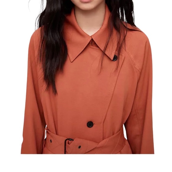 Aritzia Wilfred Pelat Trench Coat in Moroccan Spice! EUC - Picture 2 of 16